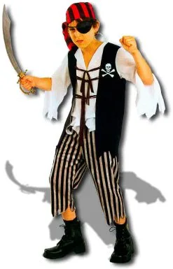 Piraten Kapitän Skully Kinderkostüm M