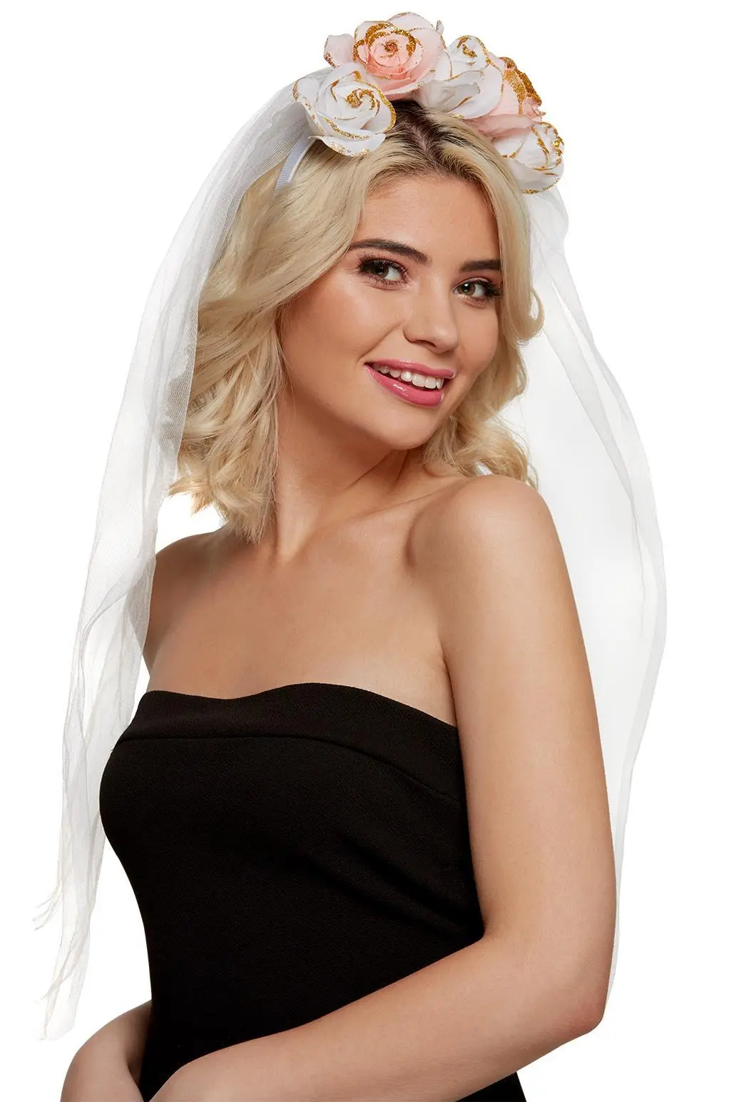 Blumenhaarreif Mit Schleier