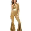 70s Disco Diva Kostüm Gold