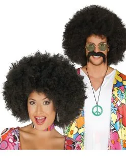 Afro Perücke Schwarz