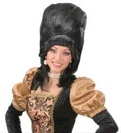 Baronesse Perücke Schwarz