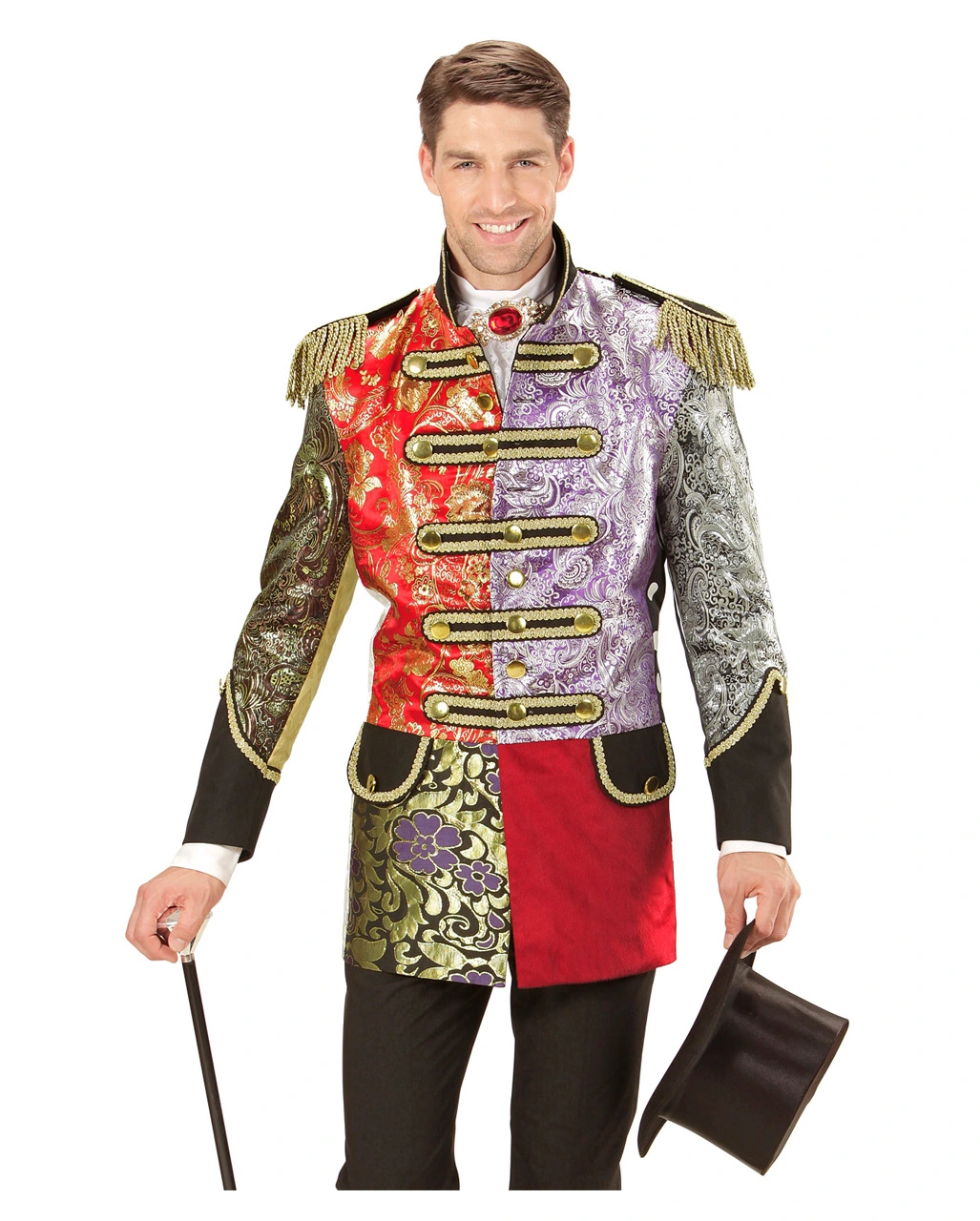 Bunte Venezianische Jacquard Jacke