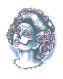 Day Of The Dead Klebetattoo Senora Muerte