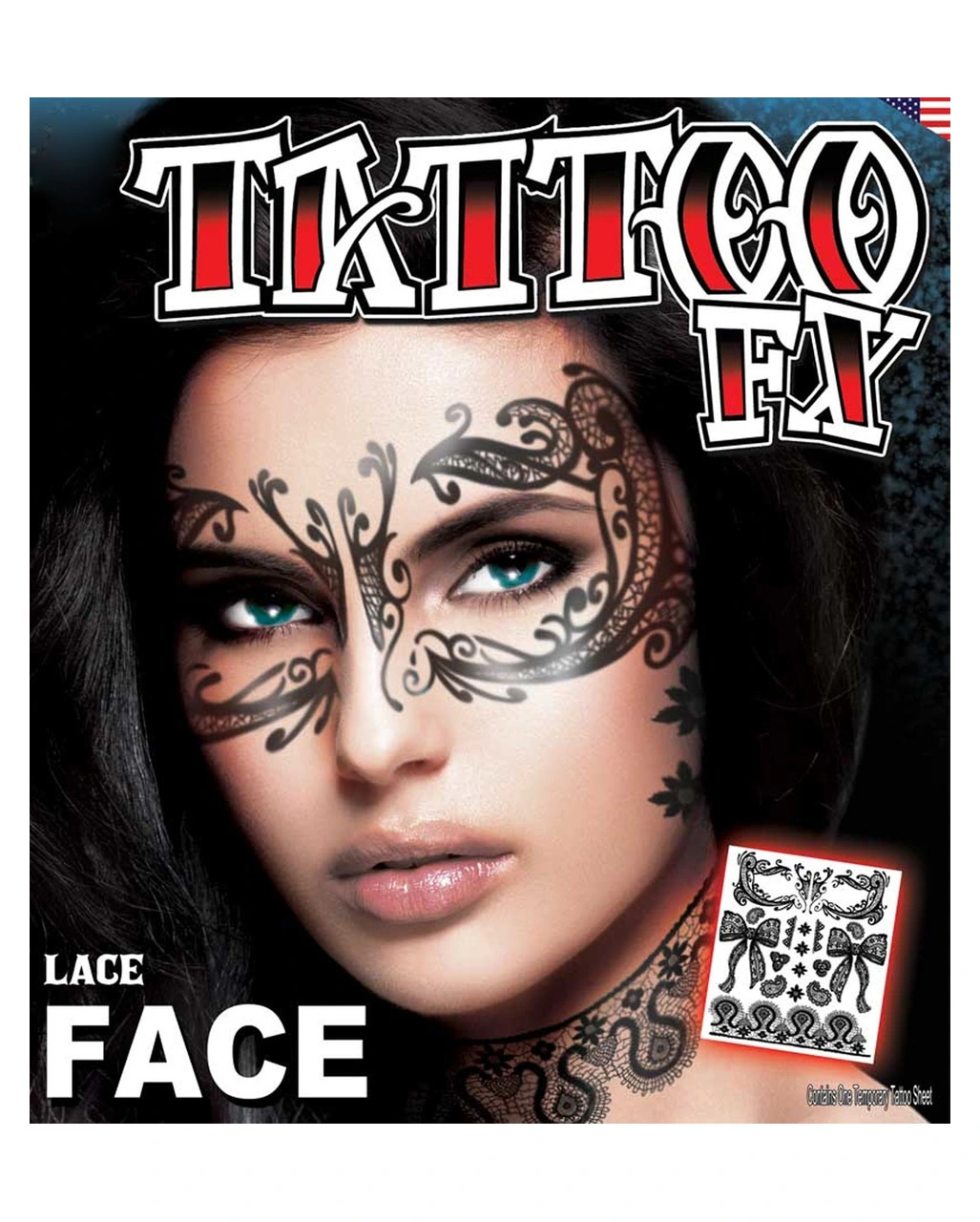 Face Tattoo Set Spitze – Bild 2