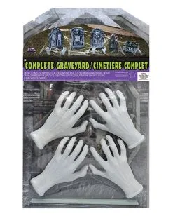 Friedhof Set Mit Grabsteinen & Zombie Händen