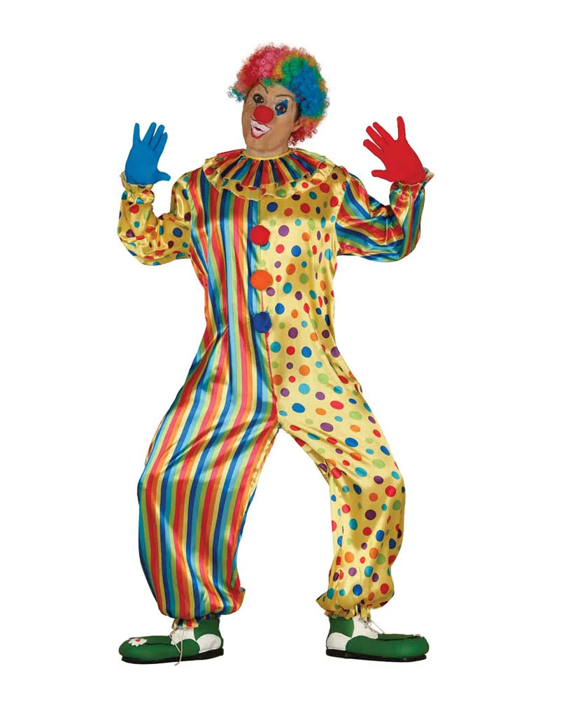 Gelber Clown Jumpsuit Mit Punkten