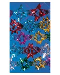 Glitter-Foliengirlande Bunt