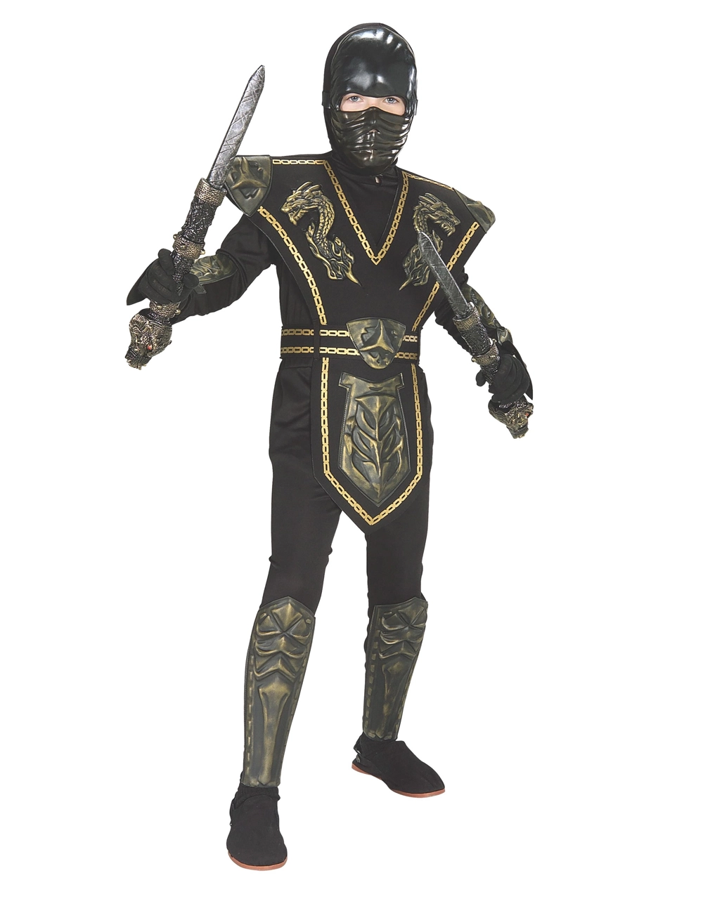 Gold Dragon Ninja Kinder Kostüm