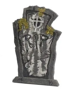 Grabstein R.I.P. Mit Moos 54 Cm