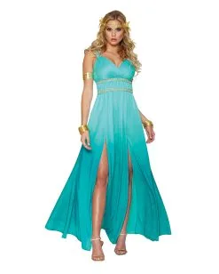 Griechische Göttin Aphrodite Damen Kostüm Türkis