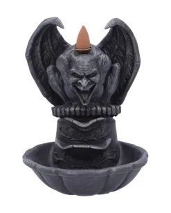 Grotesque Gargoyle Backflow Räucherkegelhalter 17,8cm