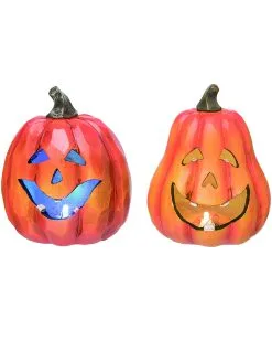 Halloween LED Kürbis Aus Kunststein