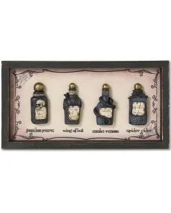 Halloween Wandbild Giftflaschen