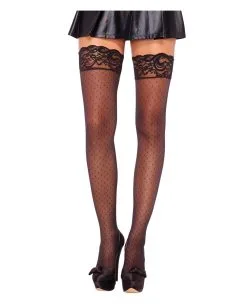 Halterlose Strümpfe Mit Spitzenborte