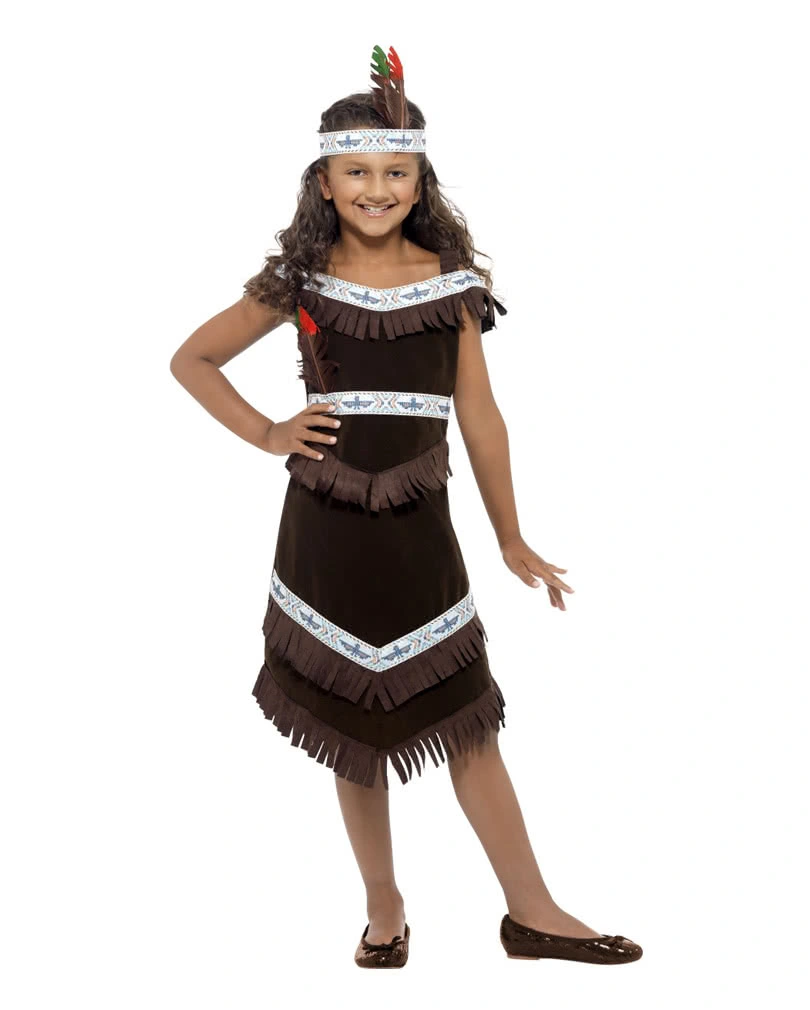 Kleine Squaw Mädchenkostüm