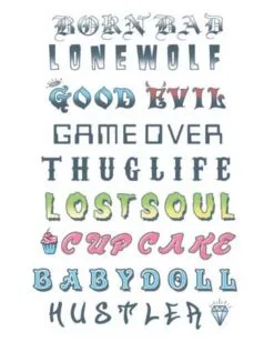 Klebetattoo Set Für Die Finger - Sätze