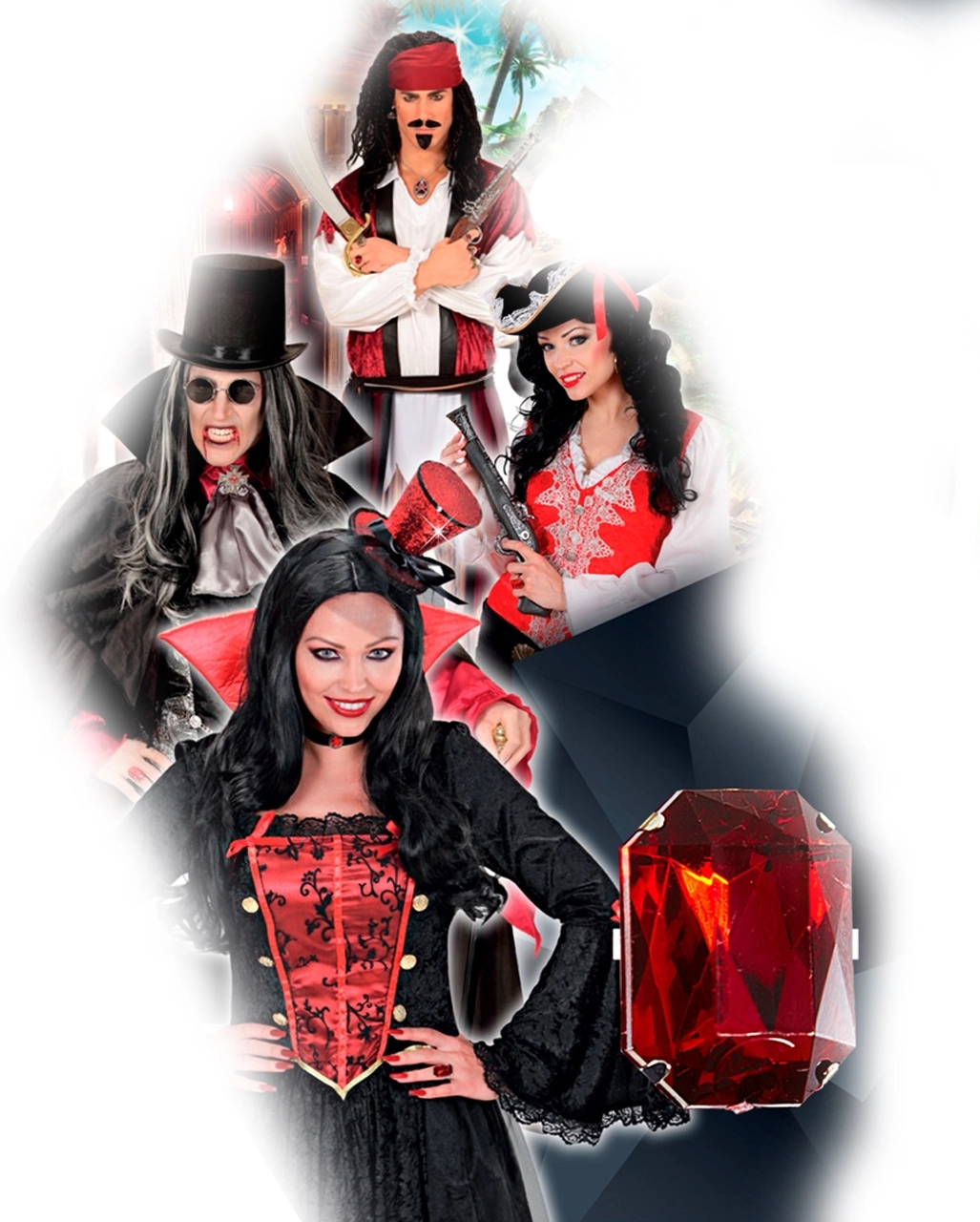 Kostümring Mit Rotem Edelstein – Bild 5