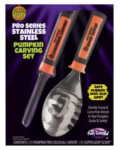 Edelstahl Kürbis Schnitz Set 2 Tlg.