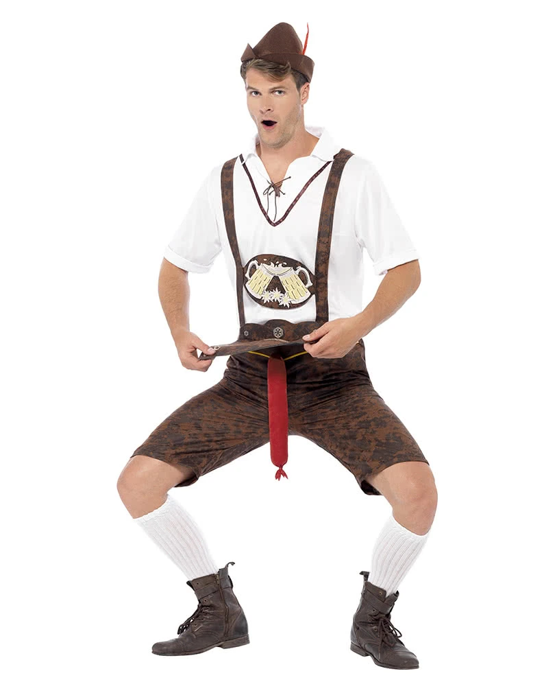Lederhosen Kostüm Mit Bratwurst-Zipfel – Bild 2