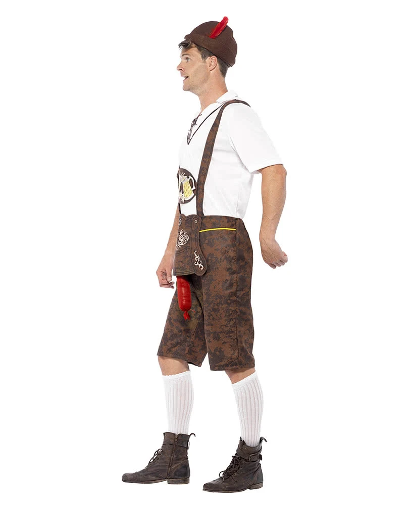 Lederhosen Kostüm Mit Bratwurst-Zipfel – Bild 4
