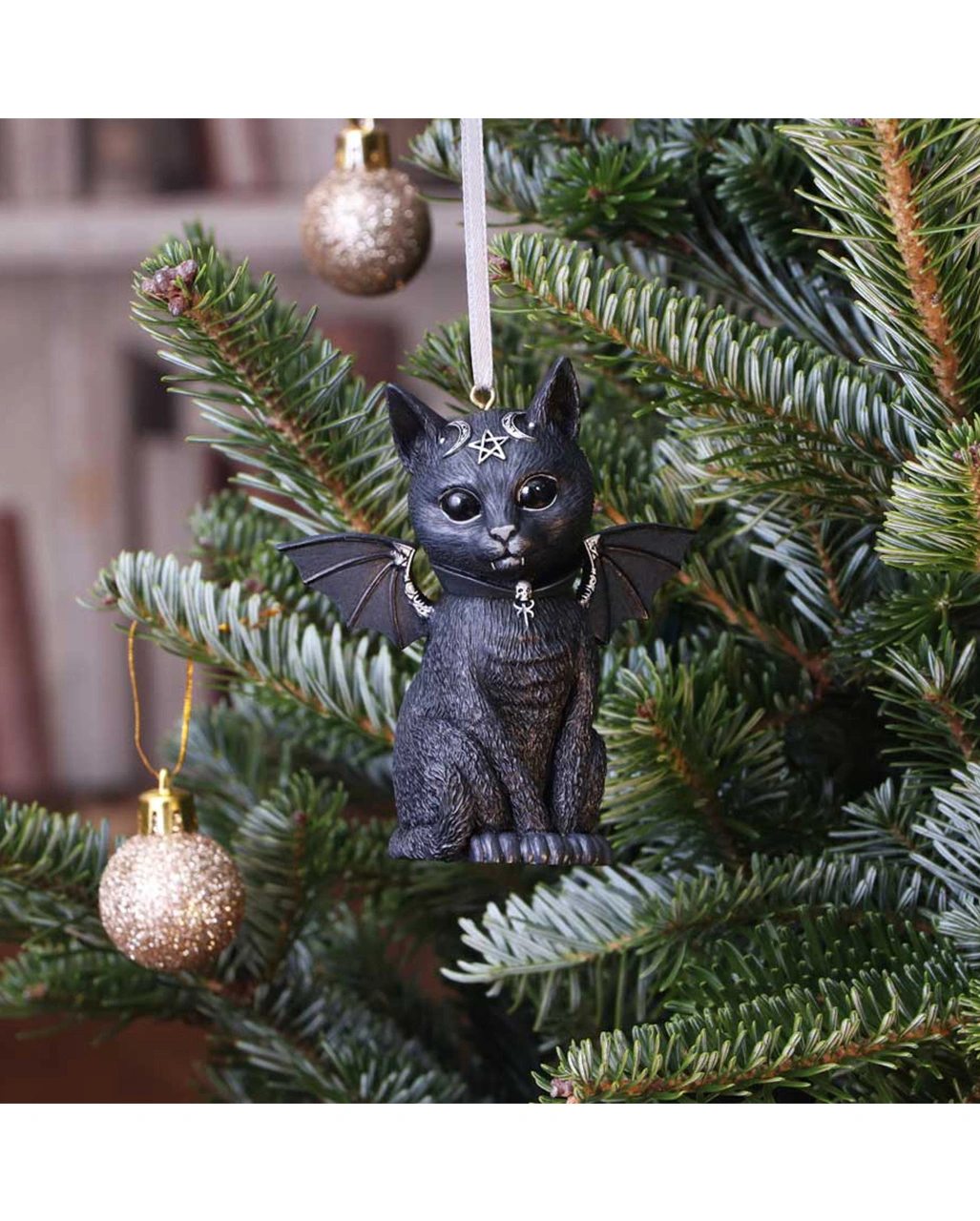 Malpuss Hexenkatze Weihnachtskugel 9cm â Bild 7