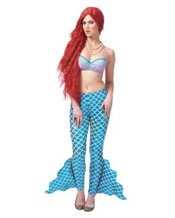 Meerjungfrau Hose Mit Flossen Blau