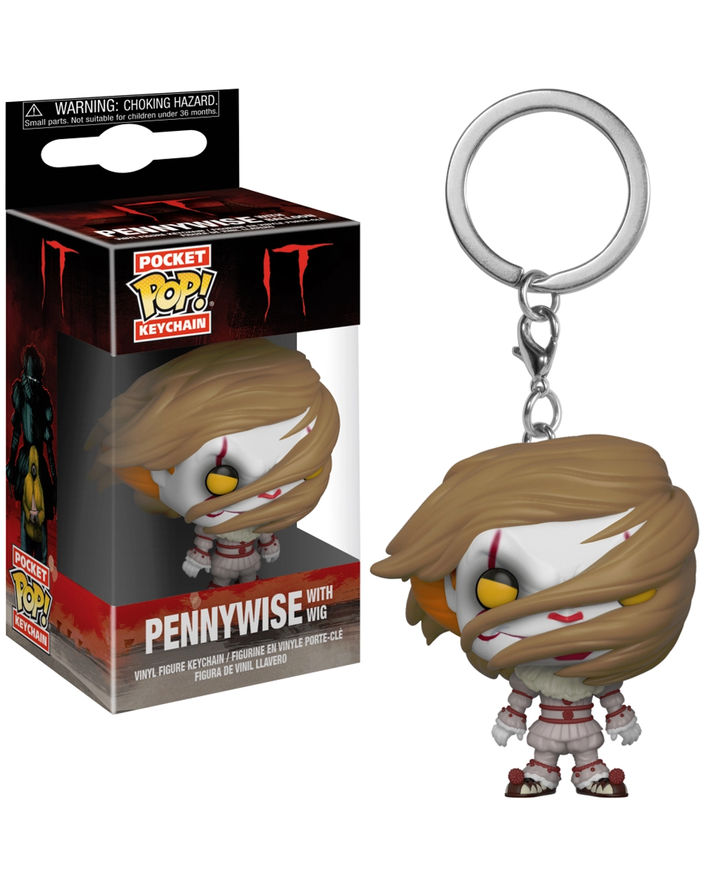 Pennywise Mit Perücke Schlüsselanhänger Pocket POP – Bild 2
