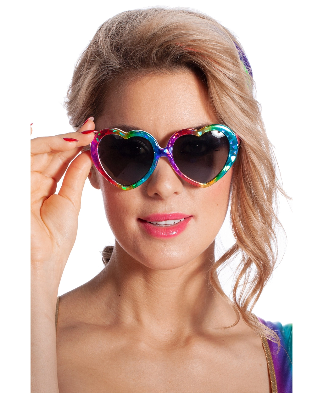 Regenbogen Herz Brille – Bild 2