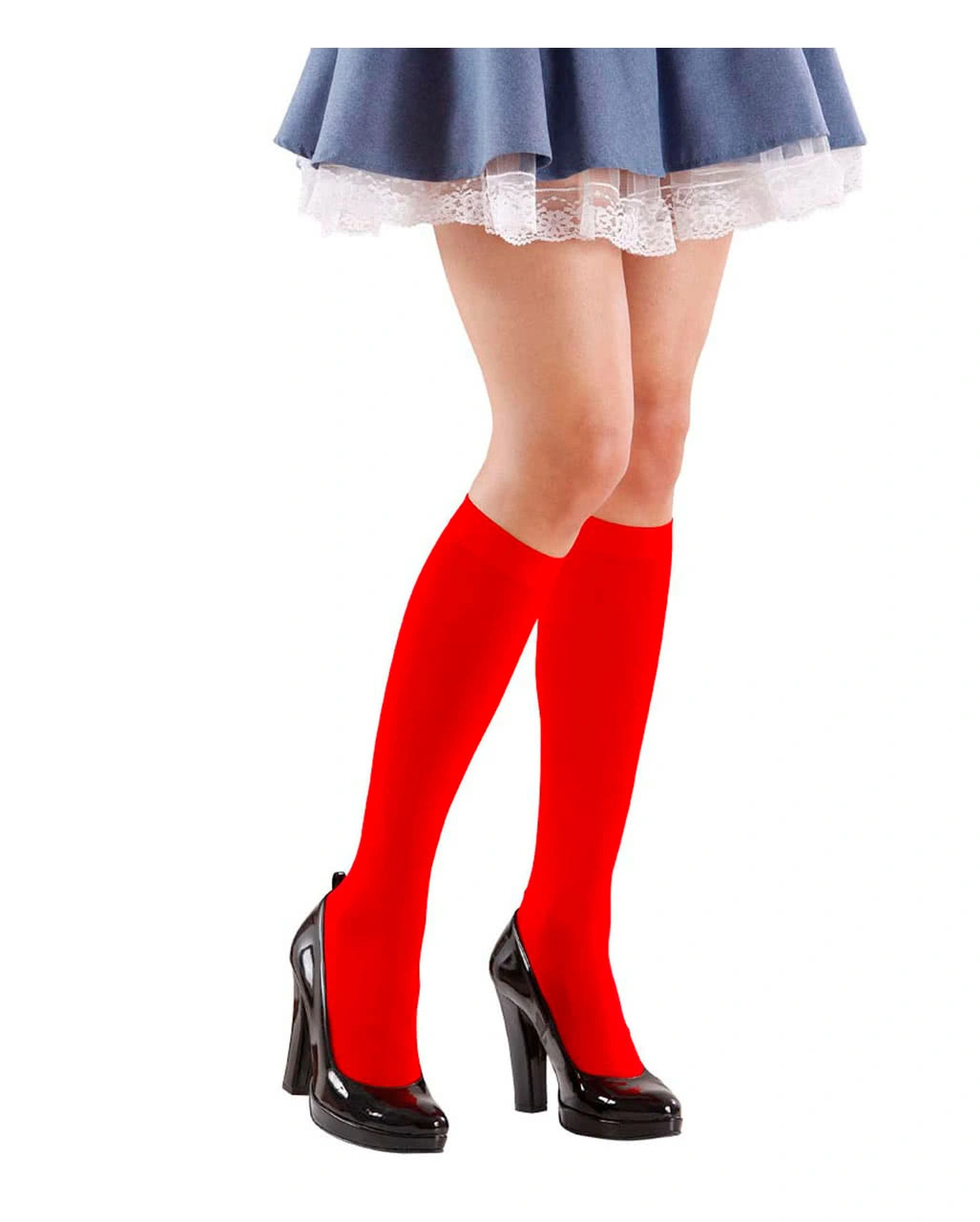 Rote Kniestrümpfe - Unisex – Bild 2