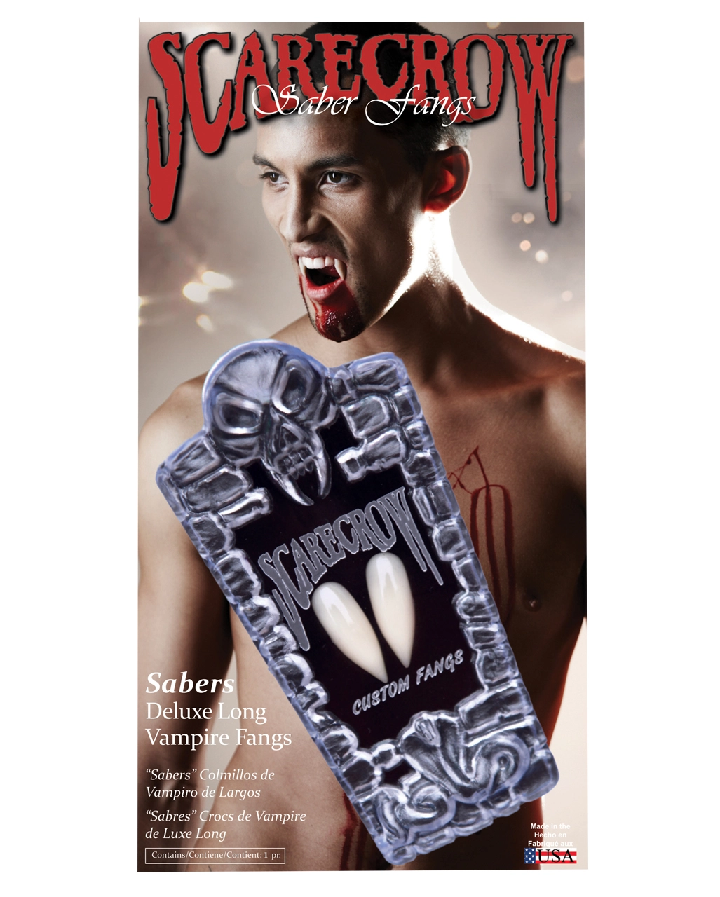 Scarecrow VampirzĂ€hne Extra Lang â Bild 3