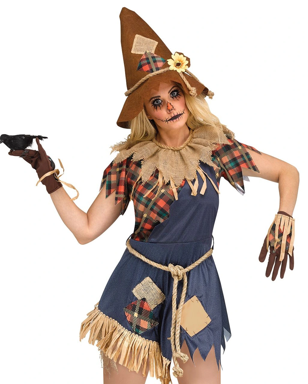 Scary Crow Damen Kostüm – Bild 3