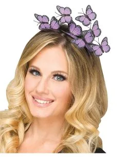 Schmetterlings Haarreifen Lila