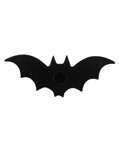 Schwarzer Fledermaus Kerzenständer