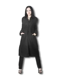 Schwarzer Kurzmantel