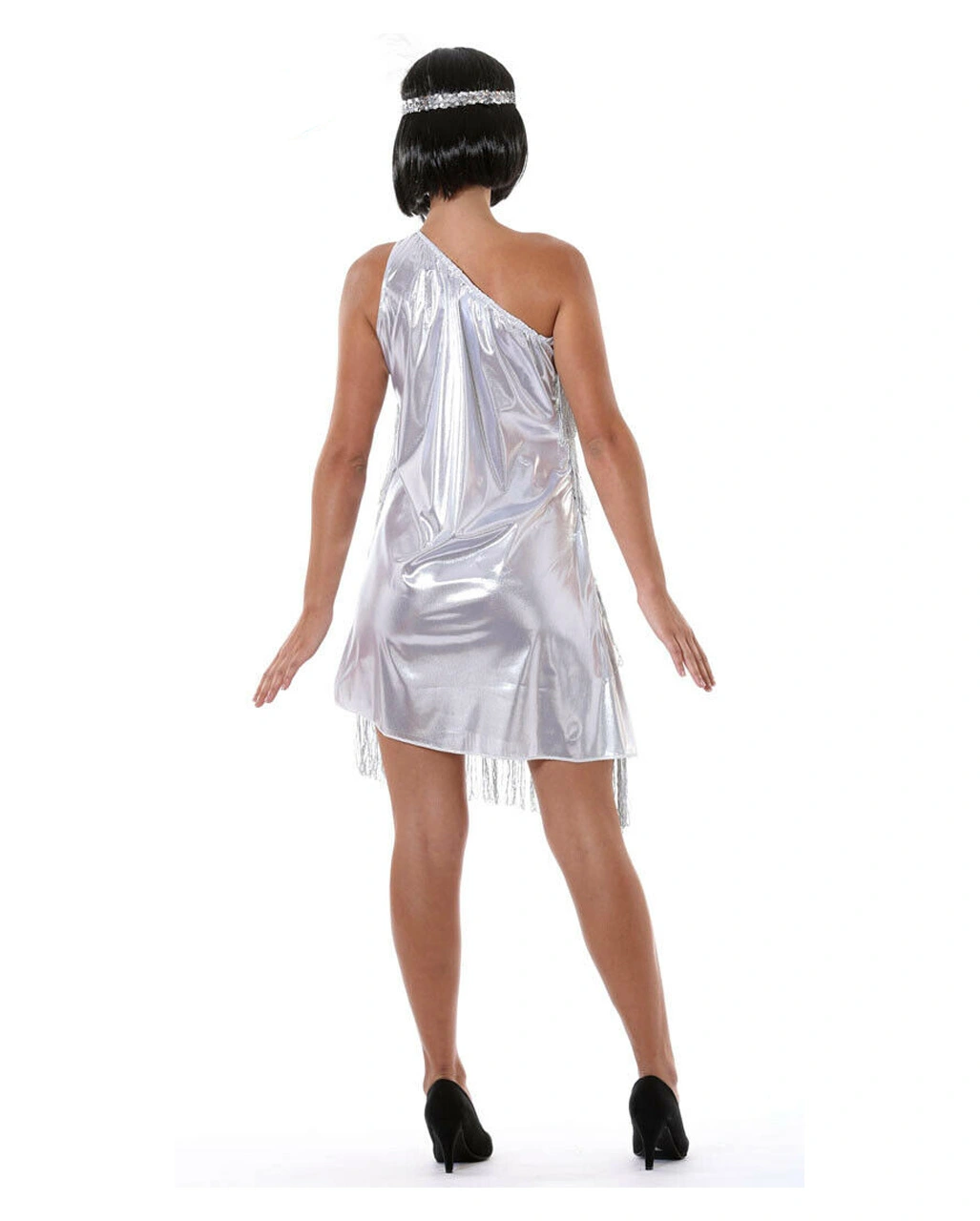 Charleston Kleid Silber – Bild 2