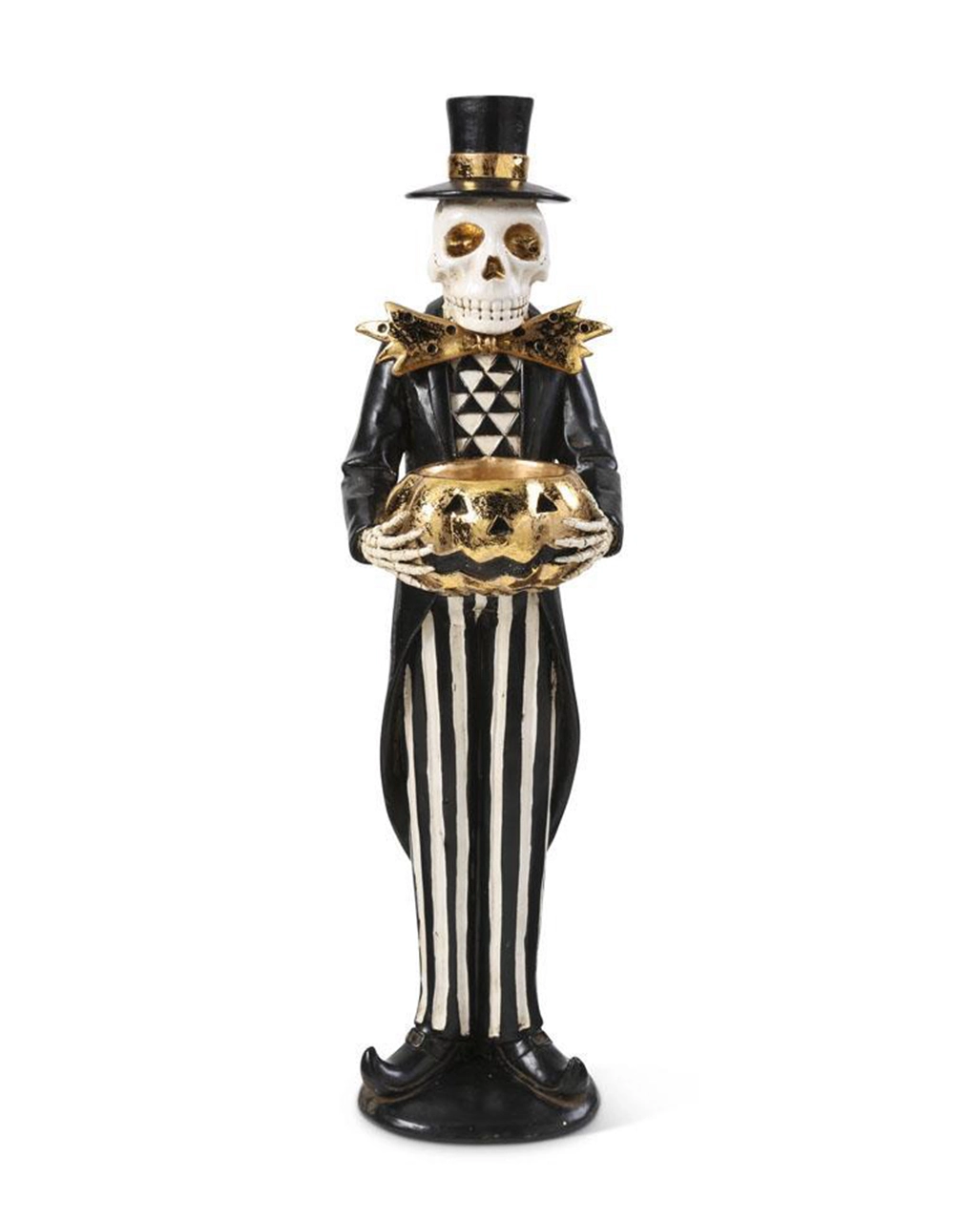 Skeleton Gentleman Mit Jack O'Lantern Teelichthalter