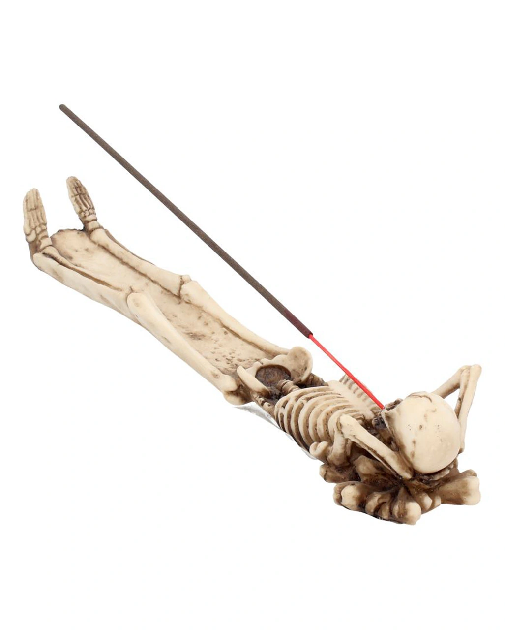 Skelett "Take It Easy" Räucherstäbchenhalter 27cm – Bild 4