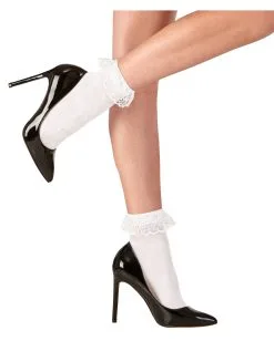 Spitzensöckchen Weiß