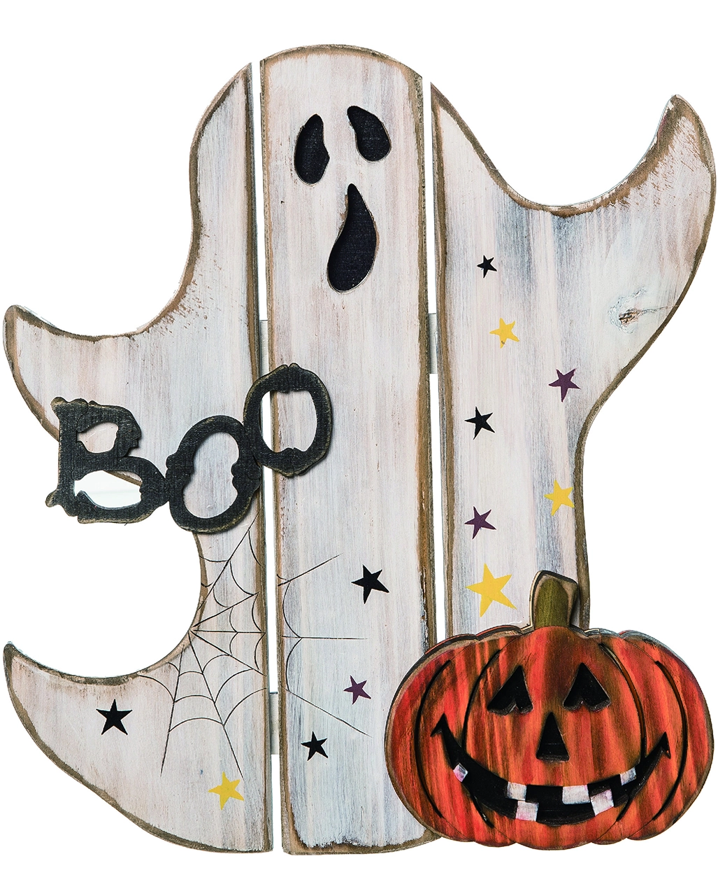Spooky Halloween Geist Holz Deko Aufsteller