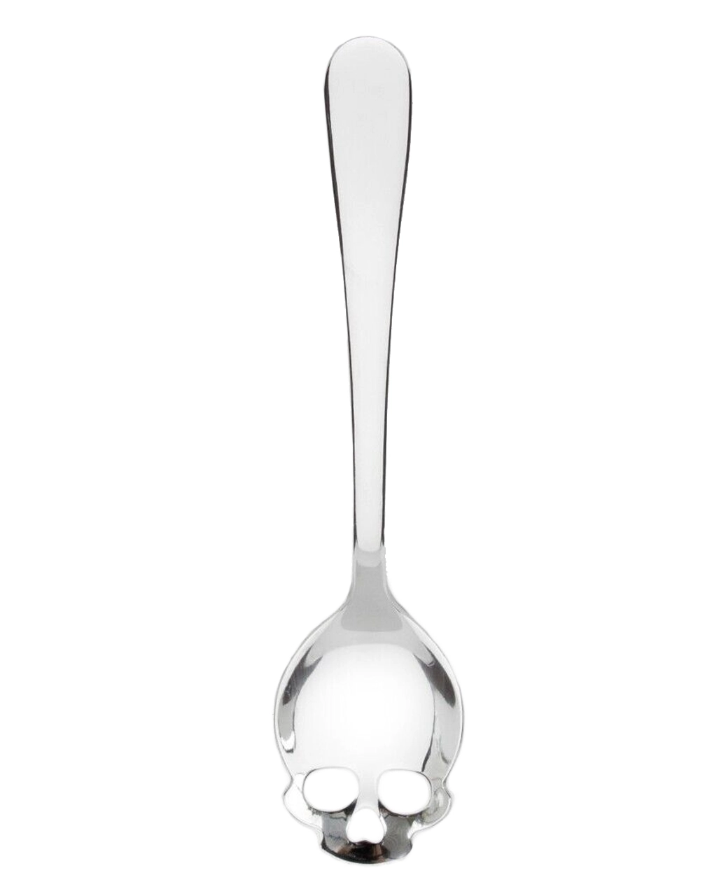 Spooky Totenkopf Zuckerlöffel Silber