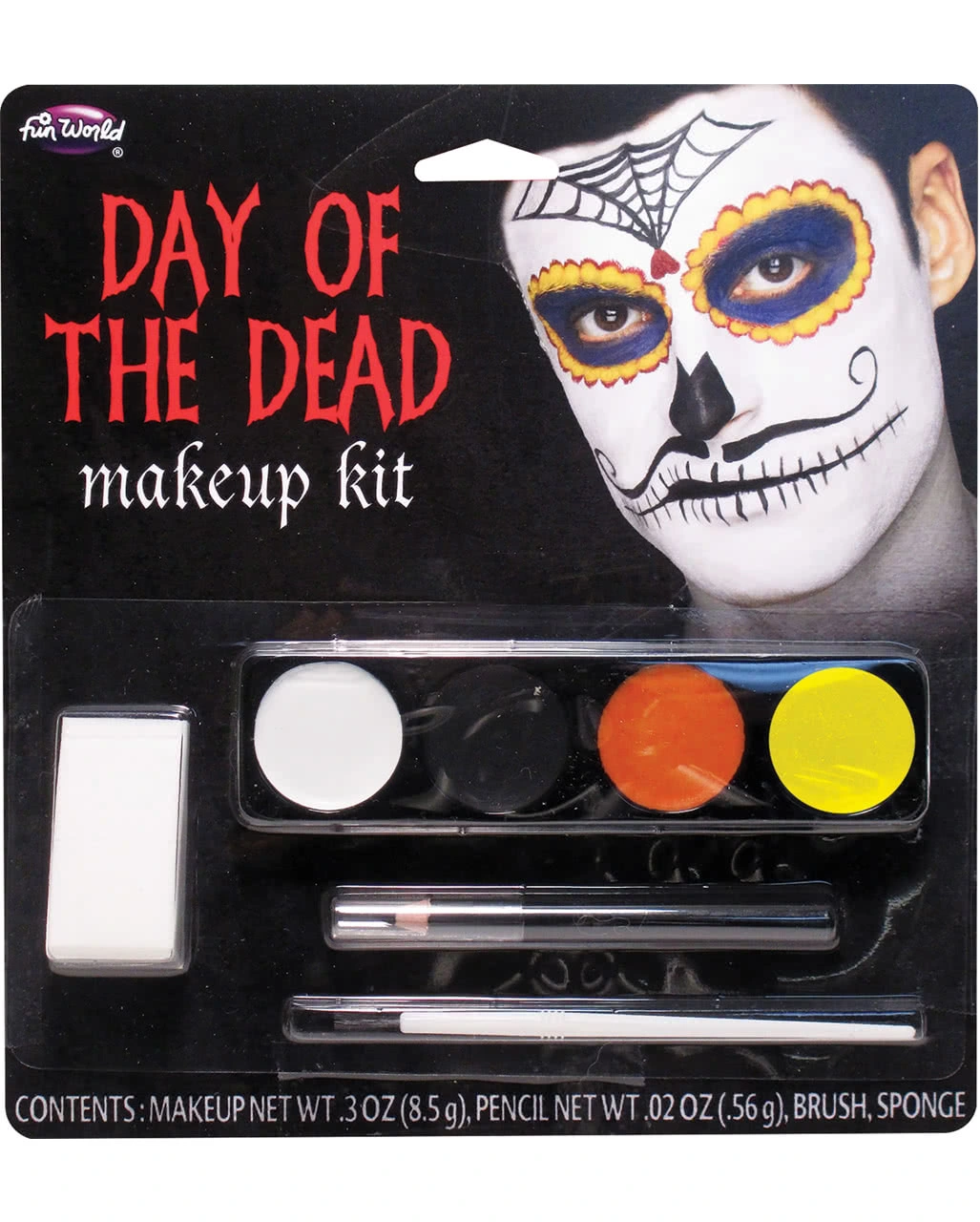 Day Of The Dead Mustache Man Make-up