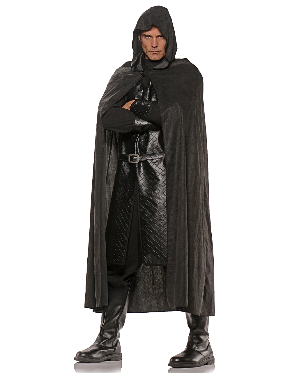 Umhang Im Wildleder-Look Schwarz