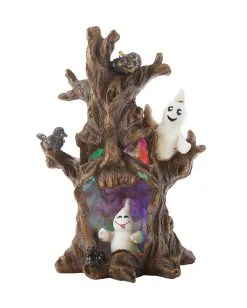 Geisterbaum Figur Mit LED Beleuchtung 25 Cm