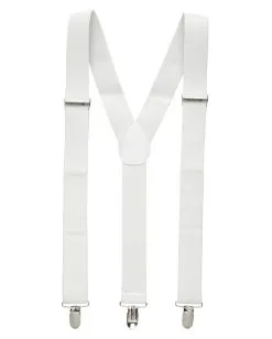 Weiße Hosenträger