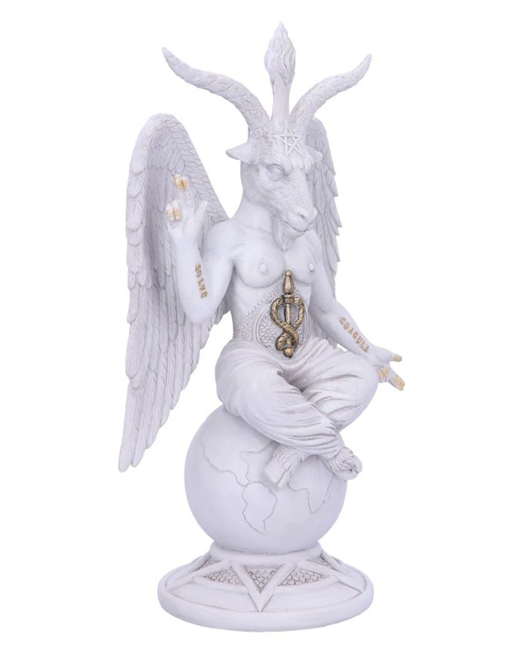 Weiße Lord Baphomet Figur 25cm – Bild 4