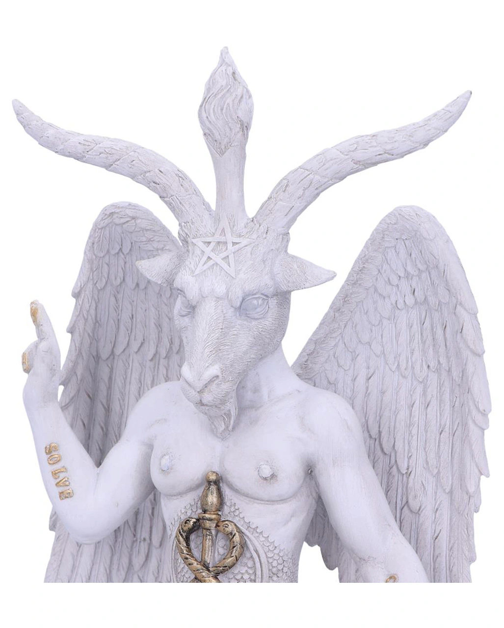 Weiße Lord Baphomet Figur 25cm – Bild 5
