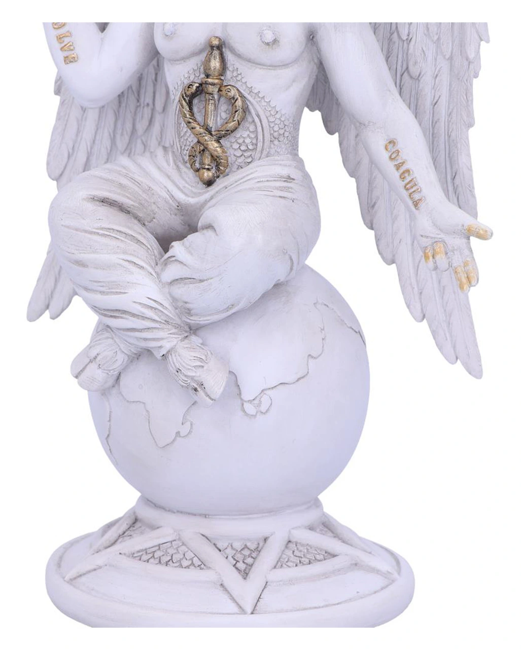 Weiße Lord Baphomet Figur 25cm – Bild 6